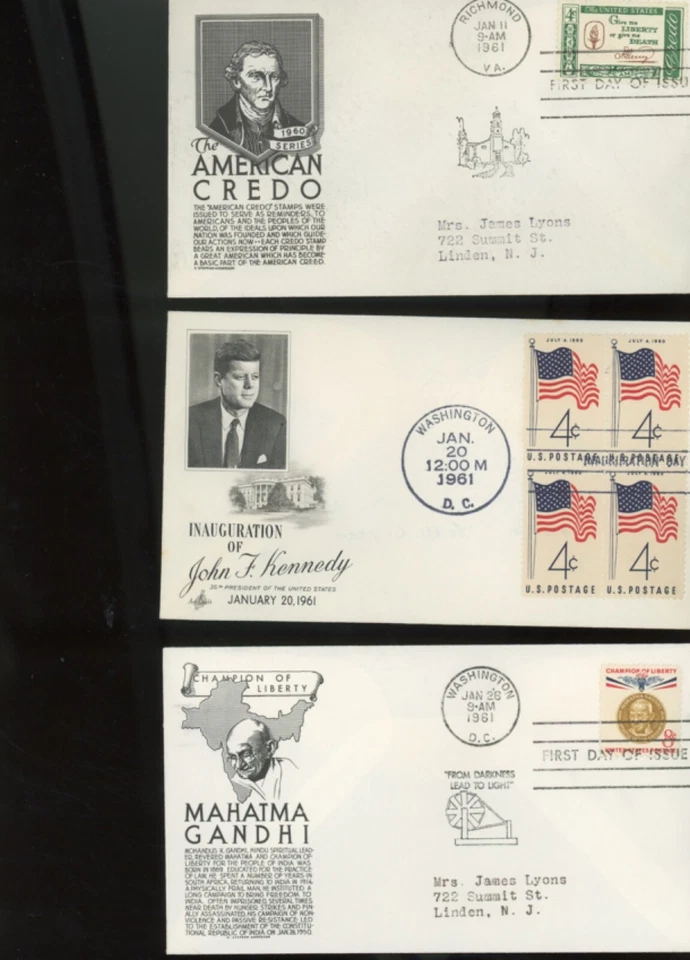 us stamps CS Anderson Cachets fdc 72  set b (ip - Image 4 of 4