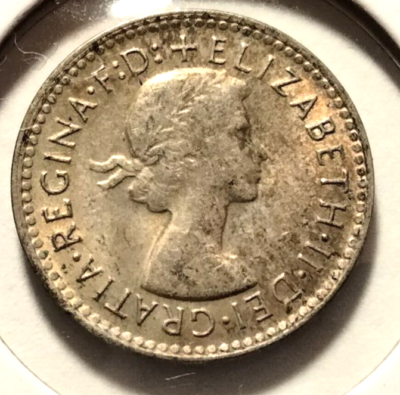 オーストラリア3ペンス 1959 Australia 3 Pence Coin - KM#57 - .500 Silver (SI#0005) | eBay