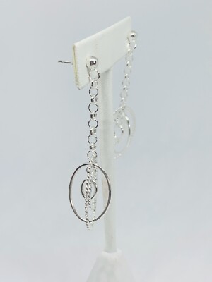 Sterling Silber 925 Ohrhänger - Aretes Colgantes de Plata