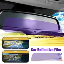 Car Interior Rear View Mirror Anti-Glare Film Night Reversal Glare Protection 