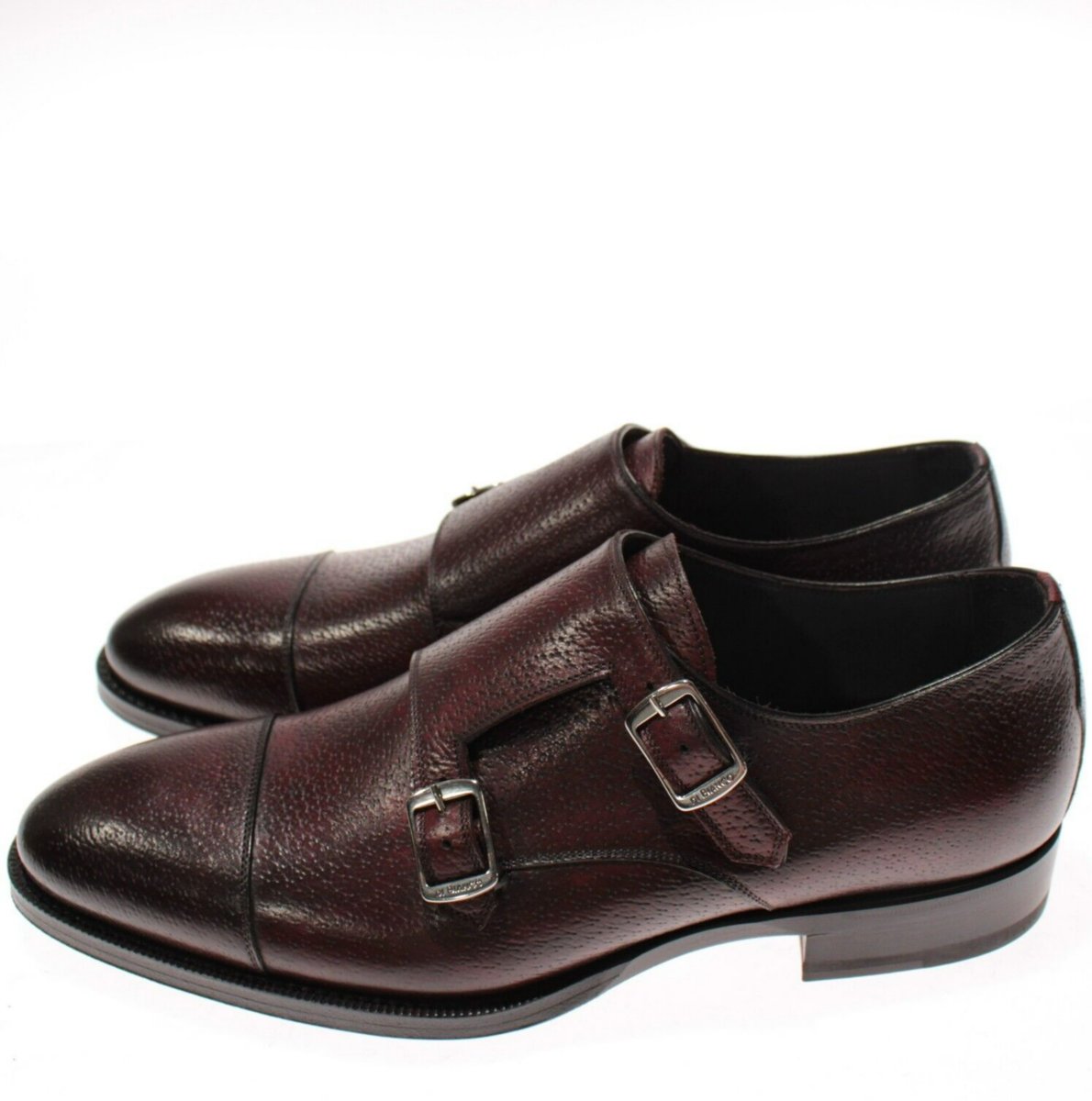 Di Bianco NWB Arezzo Double Monk Strap Leather Dress Shoes  display picture 1