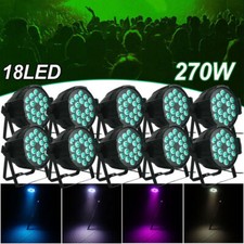 10X 270W RGBW 18LED Par Stage Light Strobe Beam DMX512 DJ Bar Disco Party Show