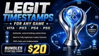 Legit Timestamps For Any Game & Trophy | Custom Orders | VITA PS3 PS4 PS5