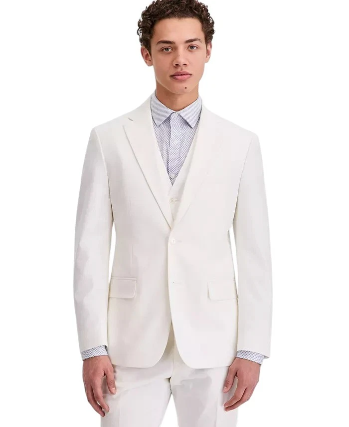 Tommy Hilfiger Mens Modern fit Suit Jacket Blazer 44 R White Solid
Opens in a new window or tab