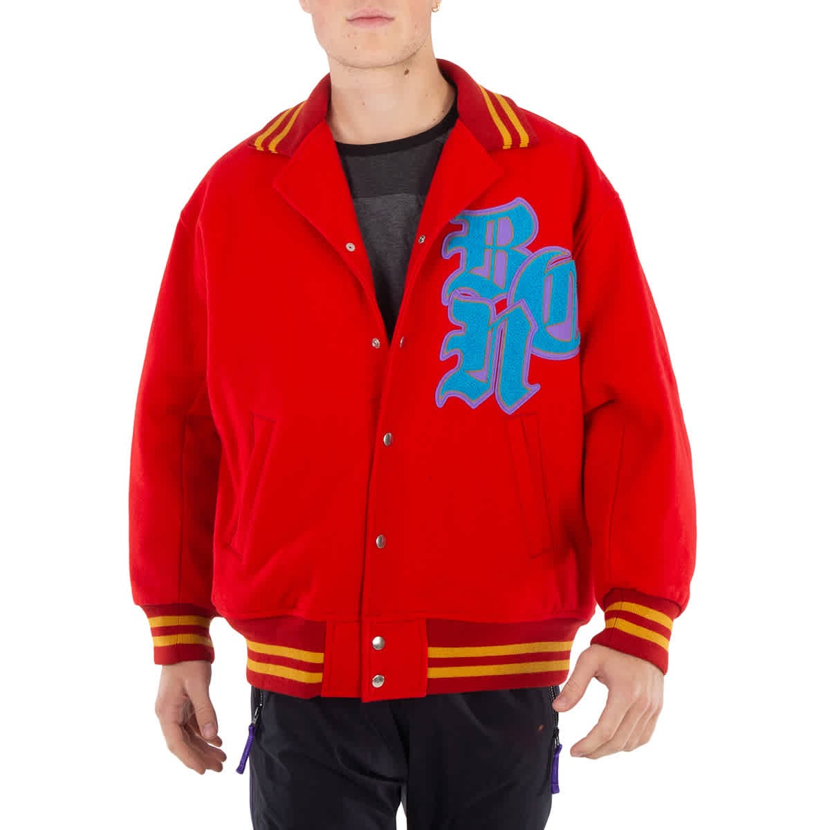 Мужская красная университетская блузонная куртка Stadium Varsity от Kolor Beacon