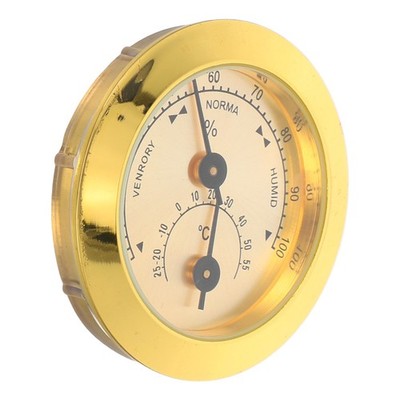 50MM Embedded Round Humidity Temperature Gauge for Cigar Storage