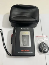 Panasonic Portable Mini Cassette Recorder RQ-L319 VAS Battery/Tape Tested Case