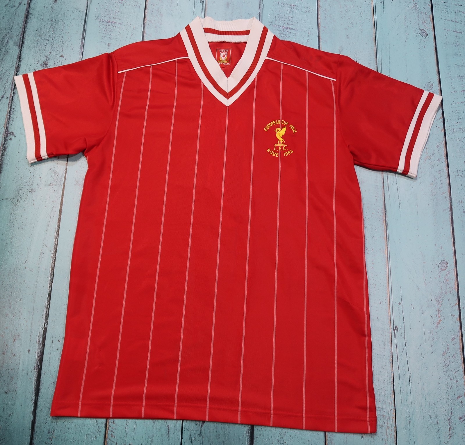 ✅Remake Home Football Shirt Liverpool Soccer jersey 1983-1984, Men `s Size M