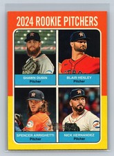 2024 Topps Heritage #619 2024 Rookie Pitchers (Shawn Dubin / Blair Henley) RC