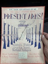 M  20s Stage Musical Sheet Music PRESENT ARMS  You Took Advantage Of Me