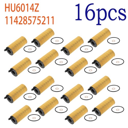 (Set of 16) HU 6014 Z Oil Filter Kit for BMW X3(F25) 18d/20dX 2.0L 2014 ...