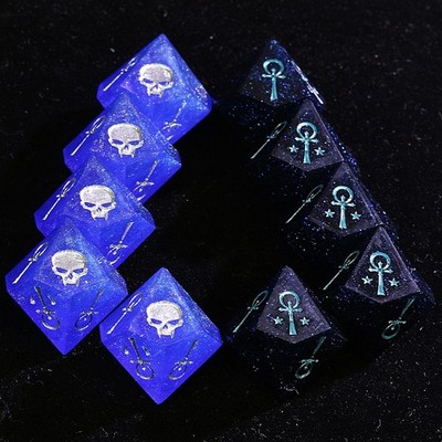15 Polyhedral Resin Camarilla Sets Dice WoD VtM Midnight Council