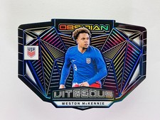 Weston McKennie 2023-24 Panini Obsidian Vitreous Electric Etch Blue /30 #20
