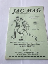 Buckie Thistle V Huntly, 21st Feb 1987, Aberdeenshire Cup Semi Final