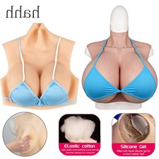 Silicone Breast Forms Fake Boobs C-H Cup For Crossdresser Drag Queen Realistic
