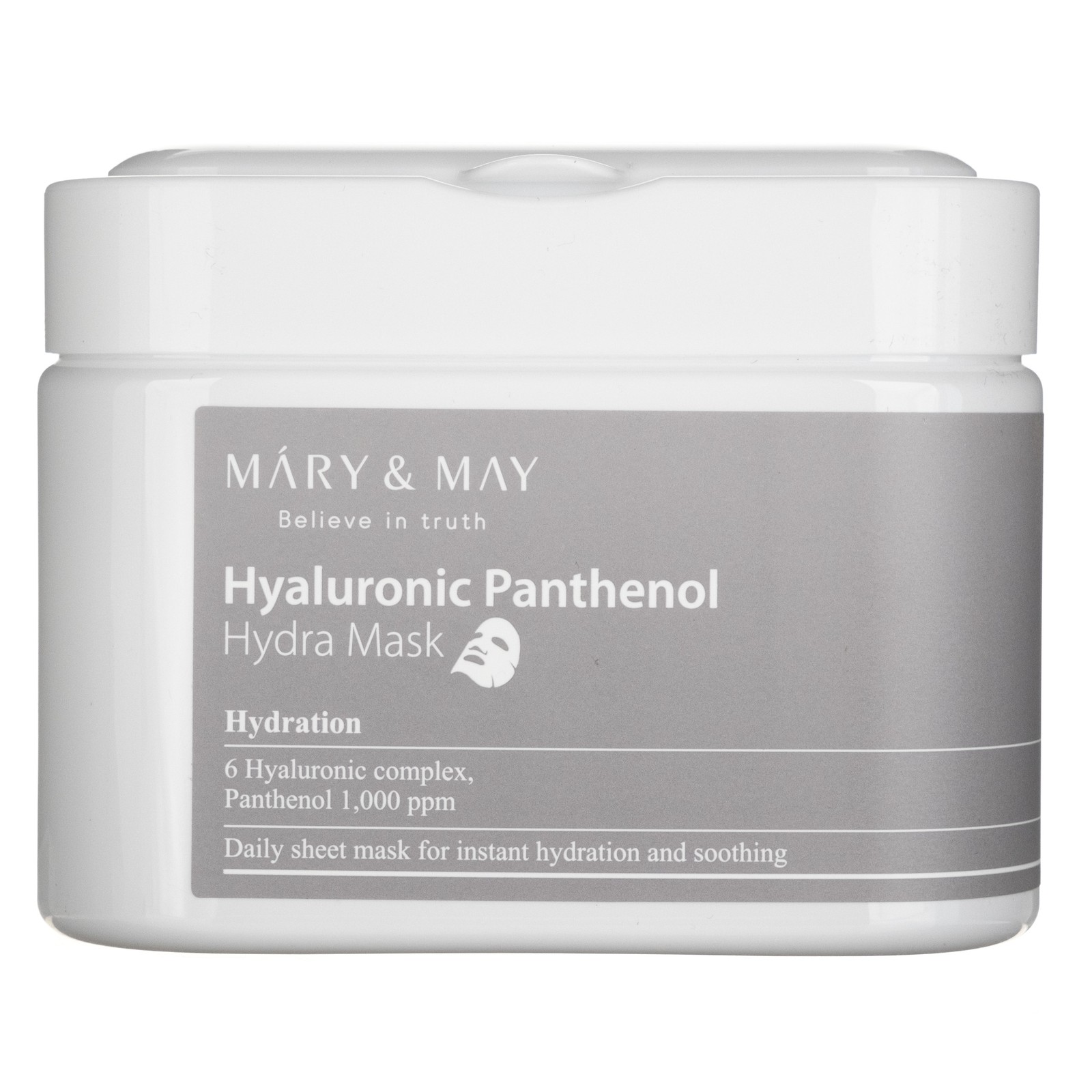Mary&May Hyaluronic Panthenol Hydra Mask Tuchmasken-Set Für Intensive Feuchtigkeitspflege Der Haut 30 St. - Image 2