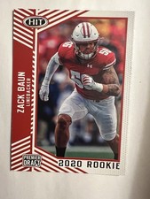 Zack Baun 2020 SAGE HIT Football - Red #10 - Wisconsin Badgers NM