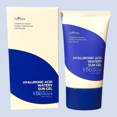 #ad #ad ISNTREE Hyaluronic Acid Watery Sun Gel SPF50 PA Sunscreen 50ml $16.49