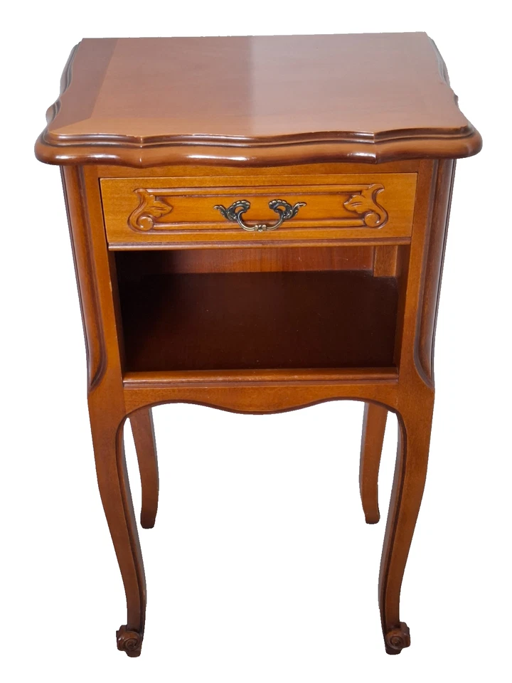 Beistelltisch Nachttisch Louis XV Holz Kommode Abstelltisch night table french - Bild 2 von 4