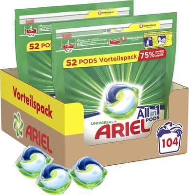 Ariel Waschmittel Pods Allin1 Strahlend Rein Waschladungen Haushalt 104 Stk