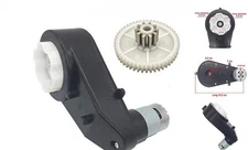 24V555 18000RPM Gearbox with 24V DC Motor for Kids Ride on Car SUV Parts, Large