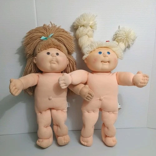 Cabbage Patch Kids TLC Poseable lot of 2 Girls