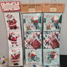 Clementine Christmas Gift Card Box Set of 3. (3x3) 9 Boxes