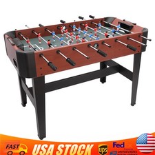 47" Competition Sized Wooden Soccer Football Table Adults  Kids Home Outdoor