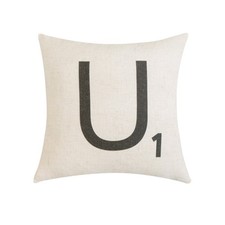 Letter-U1 With Polyester Insert Pillow