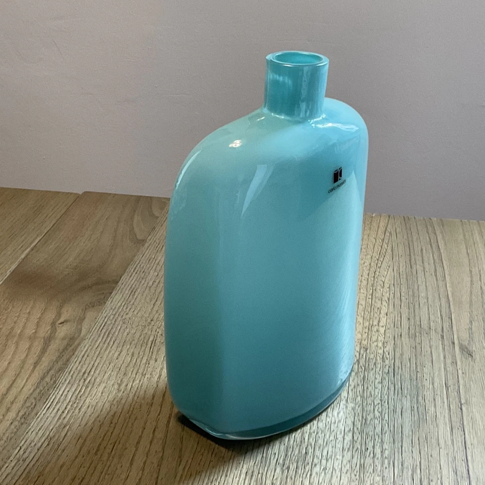 CARLO MORETTI Murano - rara bottiglia in vetro di Murano azzurro Tiffany - Immagine 2 di 4