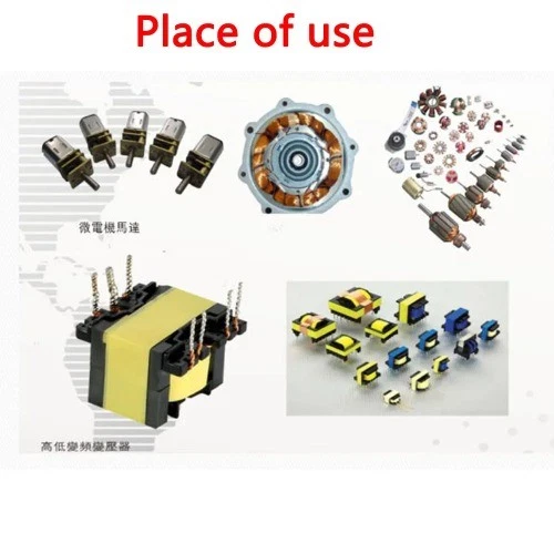 Alambre de cobre azul alambre esmaltado bobina electromagnética bobinado alambre fabricación Foto 4 de 4