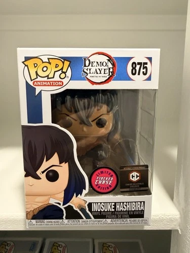 Funko Pop! Animation Demon Slayer Inosuke Hashibira #875 Flocked Chase Exclusive