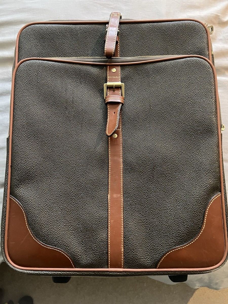 Mulberry Cabin luggage Green Scotchgrain With Cognac Trim UK