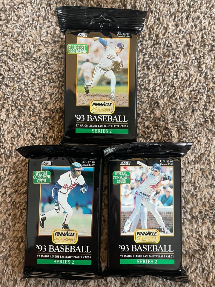 Topps Pinnacle Jumbo 1993 11 paquetes sellados lote total Jeter RC año Foto 4 de 4