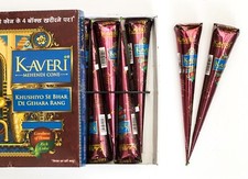 KAVARI DEEP DARK BROWN HENNA BRIDAL MEHNDI NATURAL CONES FRESH FREE DISPATCH K