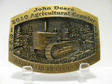 *John Deere 2010 Crawler Ag Tractor Belt Buckle 1997 Dubuque Works Ltd Ed 1/2500