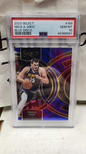 2023 NIKOLA JOKIC BLUE DISCO 1/25 SELECT PREMIER NUGGETS PSA 10 GEM MINT #169 - Picture 2 of 6
