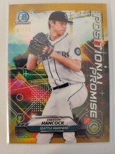 Emerson Hancock Positional Promise Gold 45/50 2021 Bowman Chrome Baseball
