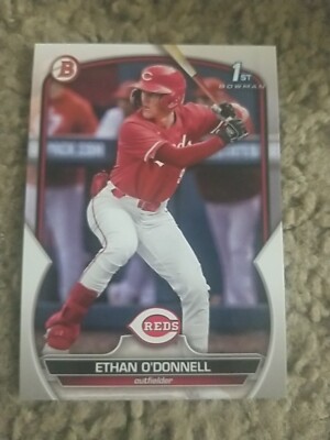ETHAN O' DONNELL 2023 BOWMAN DRAFT CARD BD-56 REDS (FIRST PROSPECT BASE)