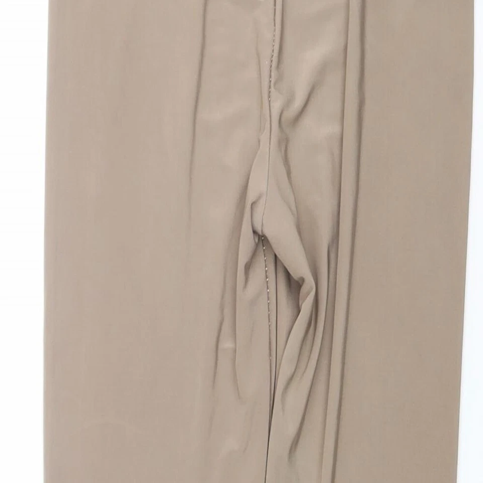 PRETTYLITTLETHING Womens Beige Polyester Blend Carrot Leggings Size 6 L20 in - Image 4 of 4