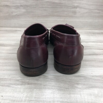 Bally Loafers Mens 8.5M Logan Burgundy Leather Slip On  display picture 2