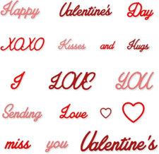 Valentine'S Day Love Words Cutting Dies for Card Making Photo Album Decorations,