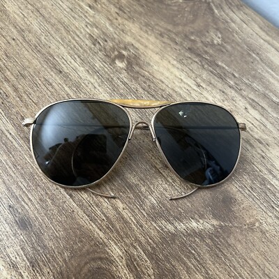 Vintage 40s/50s American Optical Aviator WWII ERA Sunglasses Air 