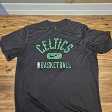 The Nike Tee Loose Fit T-Shirt Boston Celtics NBA Black Size Lg Look