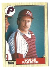 1987 Topps Traded Lance Parrish #94T Philadelphia Phillies Baseball Card MLB