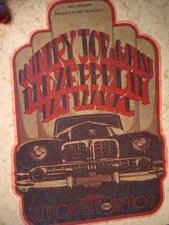 LED ZEPPELIN FILLMORE WEST AD VINTAGE 1970's ROCK & ROLL IRON ON TRANSFER B-11