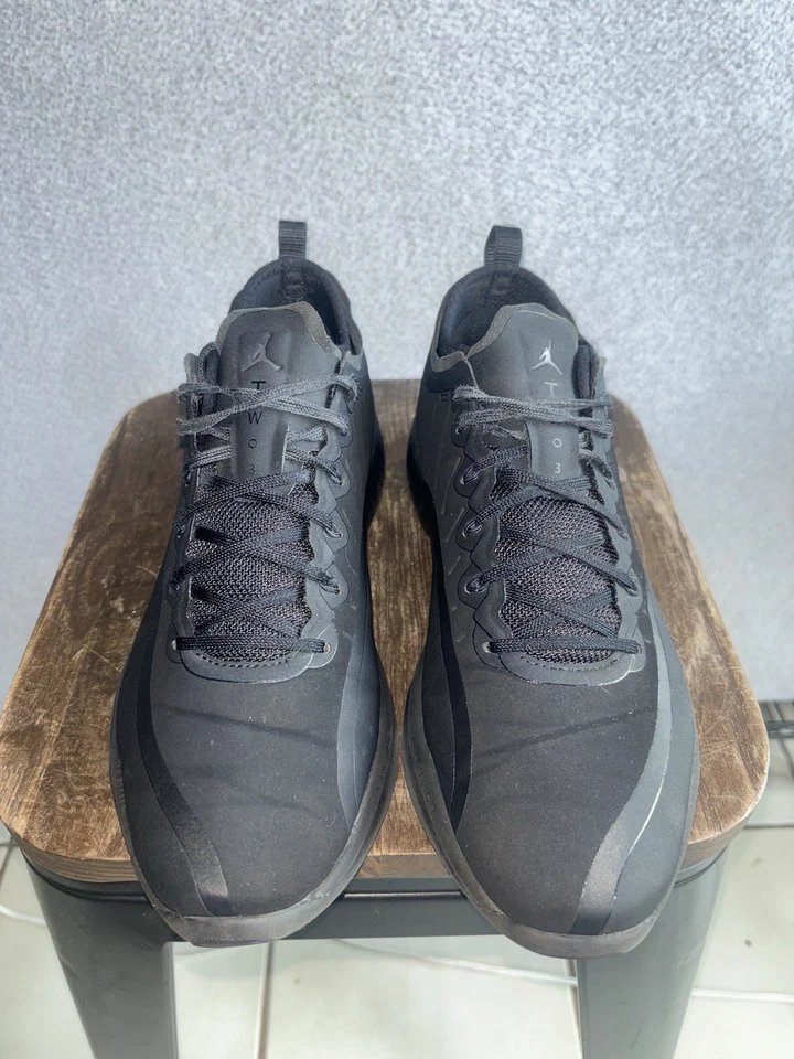 Nike Air Jordan Trainer Prime XII Triple Negro Para Hombres Talla 8 Zapatos Atléticos Tenis Foto 4 de 4