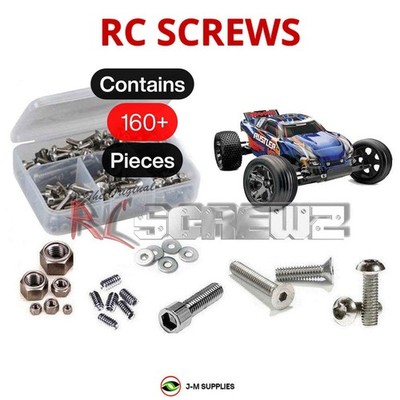 RCScrewZ Stainless Screw Kit tra023 for Traxxas Rustler VXL RTR (3707) | KIT