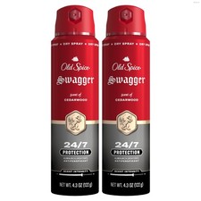 Old Spice Antiperspirant Spray for Men, 24/7 Sweat 4.3 Ounce Pack of 2
