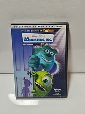 Monsters, Inc. DVD, 2002, 2-Disc Set, Collectors Edition 